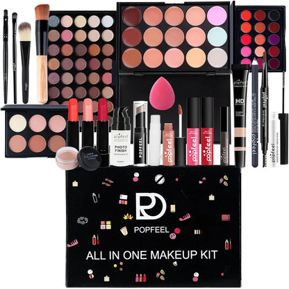 Professional Makeup Set Full Makeup Kit Eye Shadow Blush Foundation Face Powder Makeup Case Korean Cosmetic Christmas Gifts
