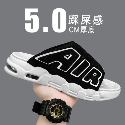 Men's Slippers 2025 Summer Breathable Slippers Large Fashion Platform Casual Shoes for Men New Light Sneakers Zapatos De Hombre