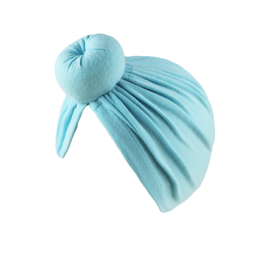 Soft Cotton Women Turban Hat Donut Knot Headwrap Solid Color Muslim Hijab Cap Fashion Headwear Stretchy Beanie Ladies Hat New