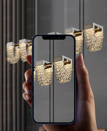 2025 New Home DecorationPendant Lights Luxury Crystal Living Room Chandelier Bedroom Pendant Lamp Ceiling Light  Indoor Lighting