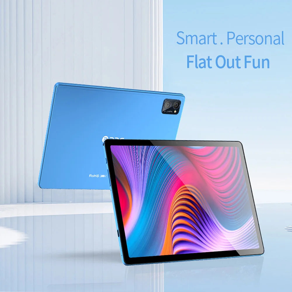 New Google Pad 10.1" Android Tablets Octa Core 8GB RAM 256GB ROM Dual SIM Network 4G LTE 5G Tablet PC 8000mAh with Keyboard case