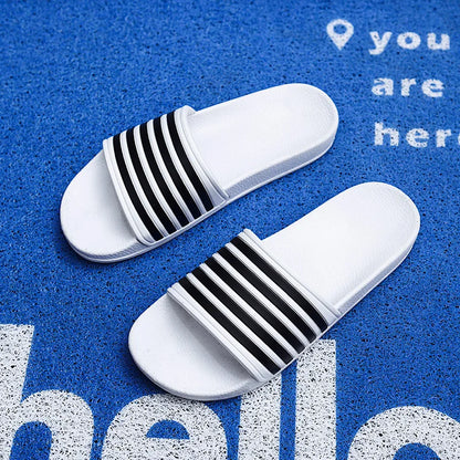 Plus Size Men Indoor Home Slippers Male Soft Comfortable Bath Slipper Men's EVA Flat Thick Platform Outdoor Beach Sandals Summer