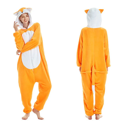 Kigurumi Unicorn Cartoon Onesies Kids Children Animal Pajamas Jumpsuits Women Men Sleepwear Onepiece Anime Cosplay Costumes