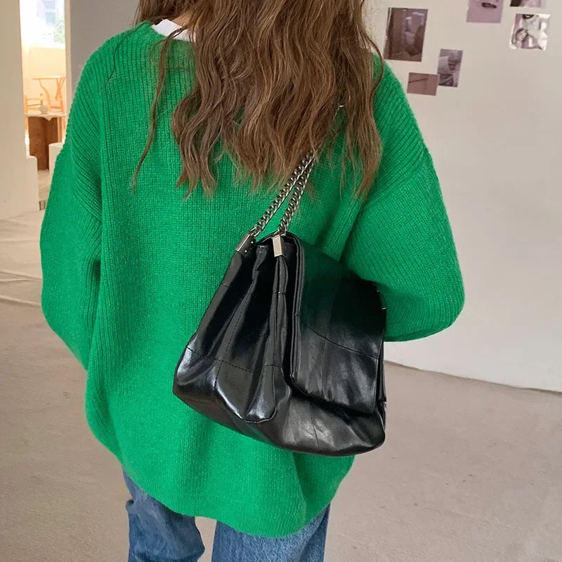 High Quality Women Pu Leather Shoulder Bag Fashion Designer Ladies Messenger Bags New Luxury Female Large Capacity Crossbody Bag