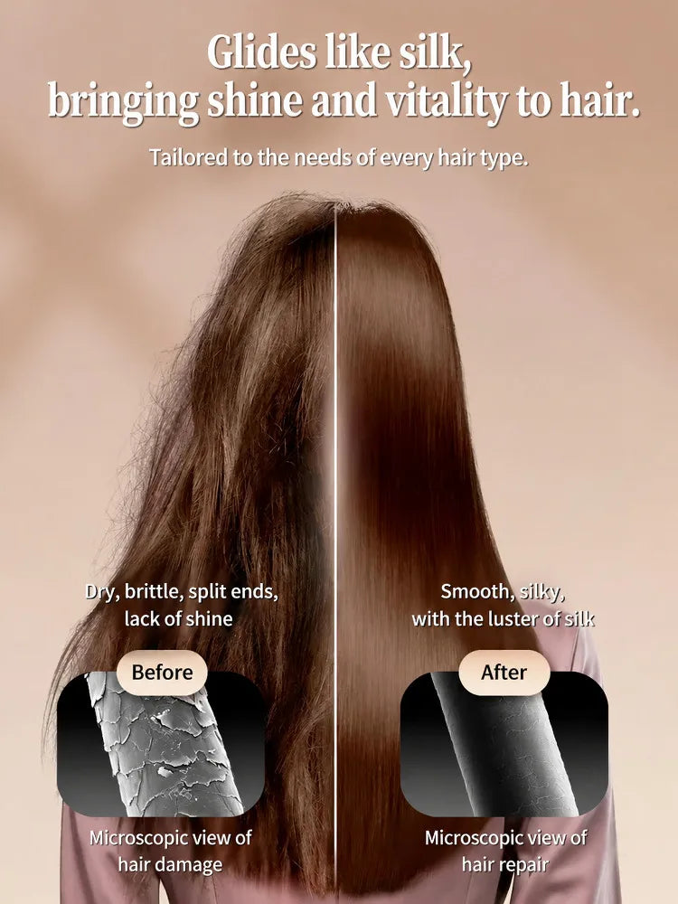 Electric Spray Hair Brush Leave-In Essential Oil Hair Care Red Light Comb Scalp Massage Reduce Frizz Smoothing Air Cushion Comb