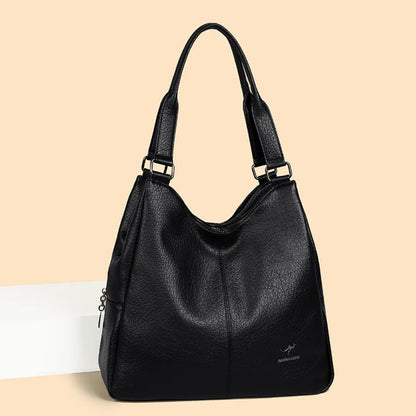 Three Layers Genuine Brand Tote Bag Luxury Handbags for Women Mom Shoulder Hand Bag Designer Top Quality Soft Leather Sac New