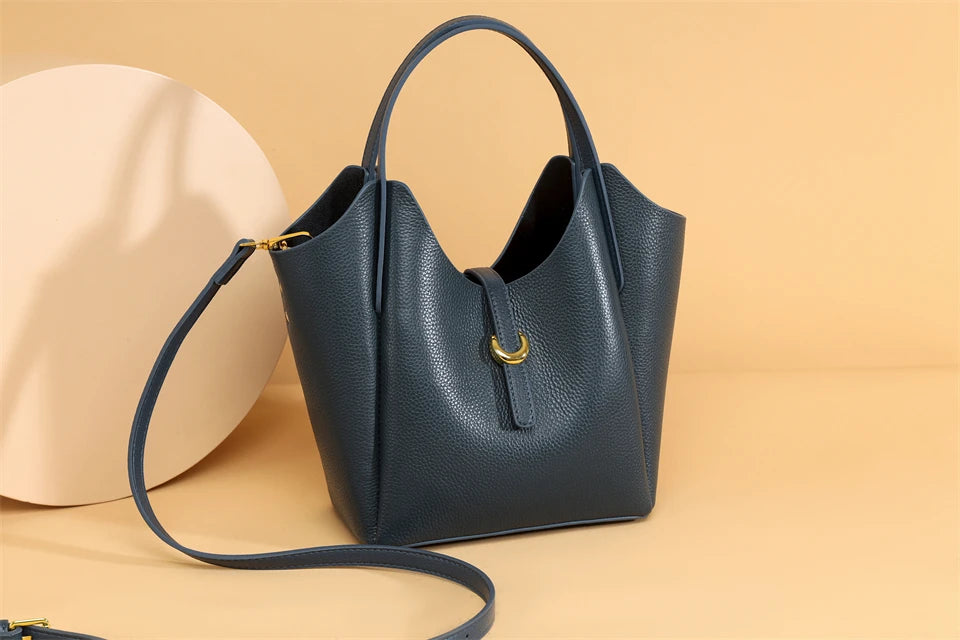 100% Genuine Cow Leather Handbag Women Fashion Elegant Crossbody Bags for Ladies Small Hand Bag Cowhide Shoulder Bags Designer