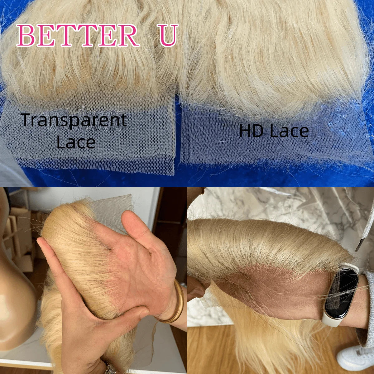 250% Platinum 13x4 13x6 HD Lace Front Human Hair Wigs #60 Pre-Plucking White Blonde Colored Straight Lace Frontal Wig For Women