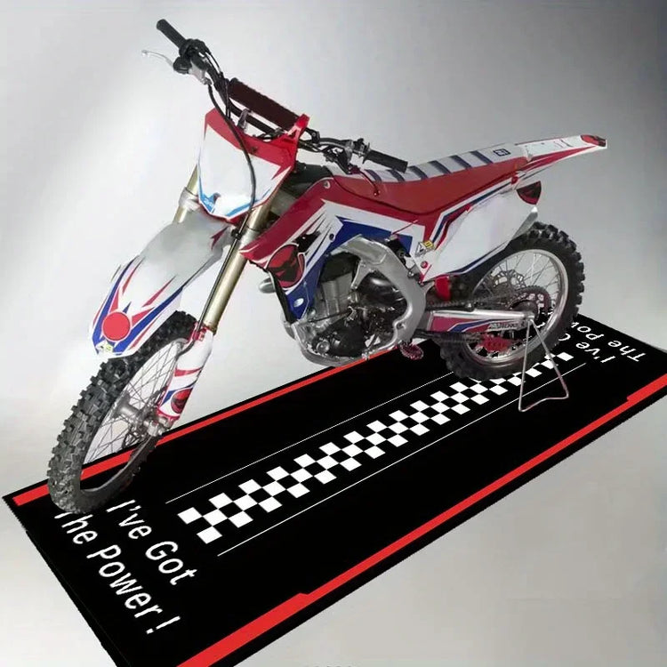 VIKAMA Motorcycle Carpet Greaseproof Non-Slip Garage Mat Motorcycle Display Mat Corridor Bedroom Carpet Home Decor