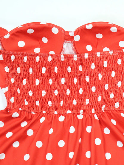 Sexy dot print jumpsuit women summer backless jumpsuits rompers for woman clothing fashion casual short pants bodycon playsuit