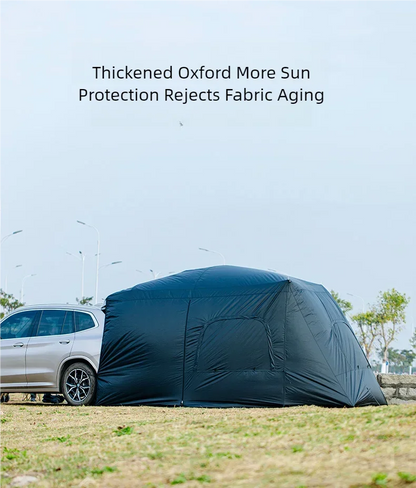 Universal SUV Camping Tent with Spacious Awning Waterproof Car Tent Easy Setup for Backpacking Traveling Outdoors Car Tail Tent
