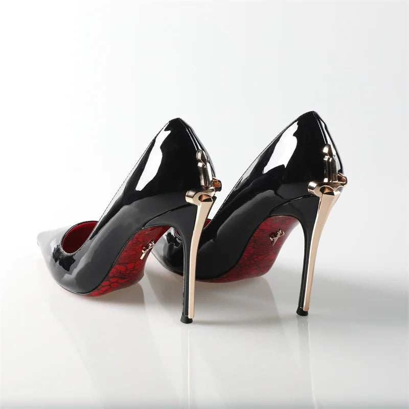 Alionly 2026 New 8CM Thin High Heels Pumps Women Pointed Toe Slip On Shoes Elegant Prom Wedding Stripper Ladies Sandals