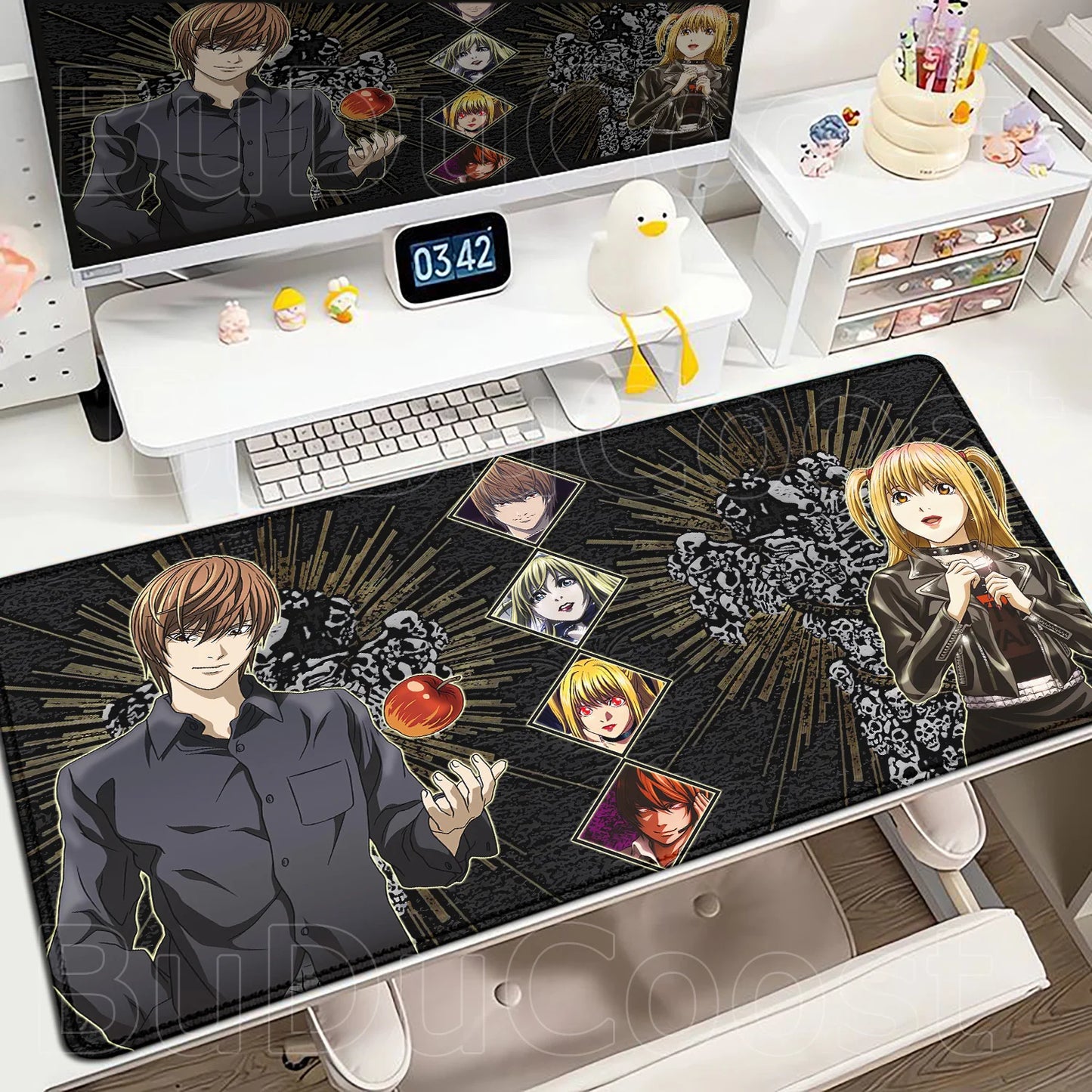 New Misa Amane Light Yagami Desk Mat Death Note Anime Mousepad Computer Gamers Lock Edge Mouse Pad Gaming E-sports Keyboard Pads