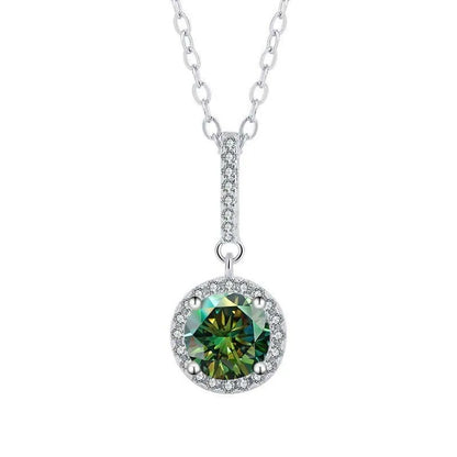 TY D VVS1 Moissanite Pandent Necklace GRA Certified 0.5-2ct Lab Diamond s925 Sterling Silver Dainty Necklaces for Women