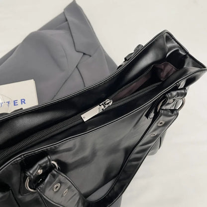 Soft Interior Compartment Shoulder Bags 2026 High Quality Contrasting Colors Bags for Women Fashion Zipper Pu Women's Handbags