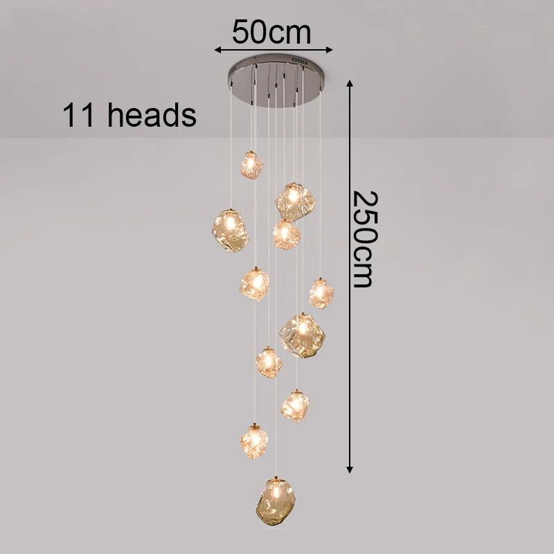 Modern Stair chandelier Pendant lights indoor lighting Ceiling lamp hanging light led Chandeliers for living room indoor lightin