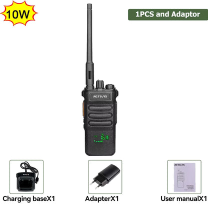 Retevis RT86 Walkie Talkie Professional Two Way Radio Long Range Type-C Communication Radio for Outdoor Business Farm