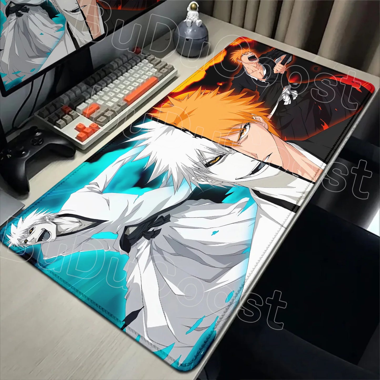 2026 New Anime HD Wallpaper Bleach Mouse Pad Laptop Gaming Keyboard Mat XXL Large 900x400mm Desk Mat Cool E-sports Mats Mousepad
