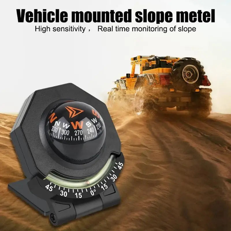 Car Dashboard Foldable Compass Spherical  Mount for Accurate Direction Long Road Travel