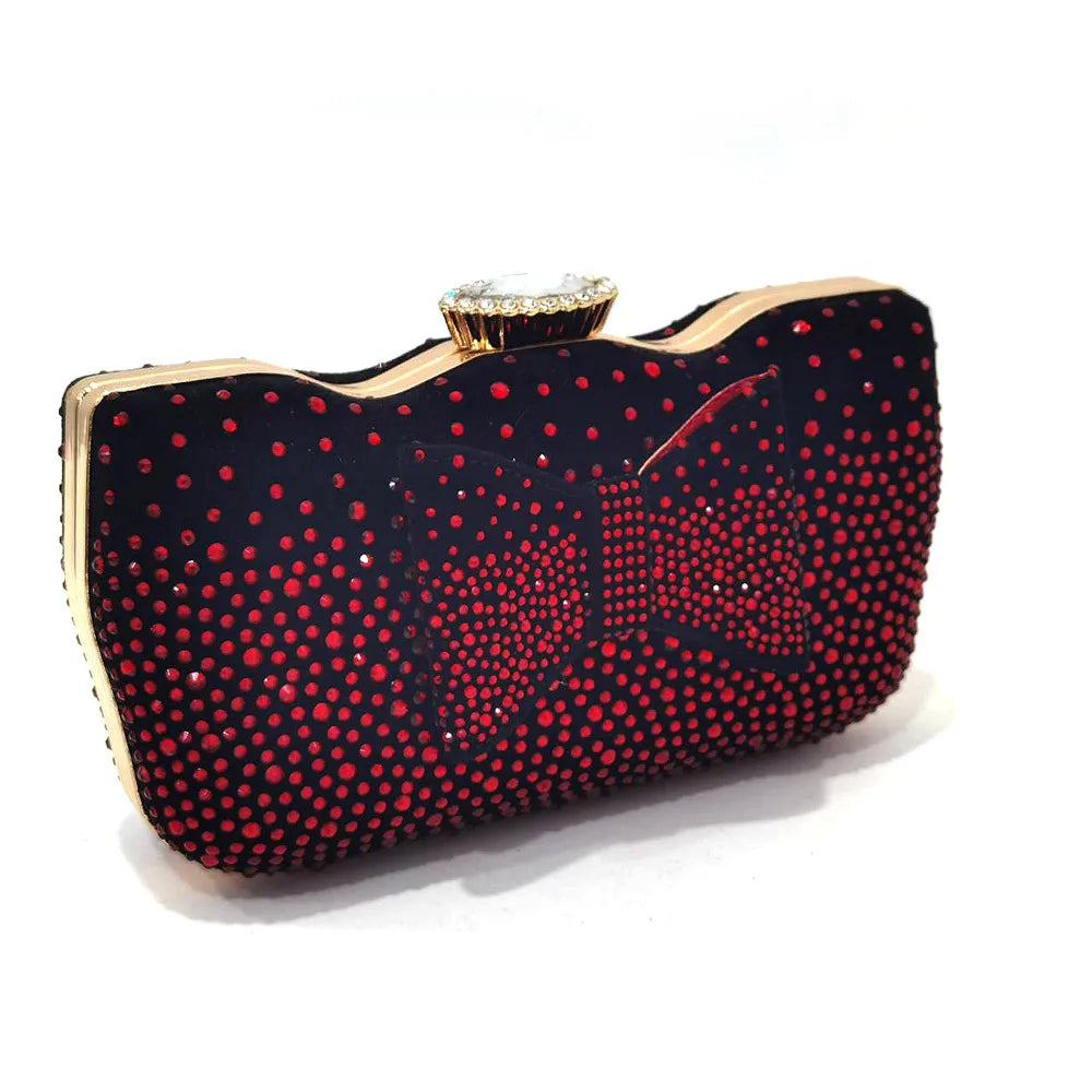 2024 Silver Fashion Square Heels with Platform African Women Shoes and Bag Set Full Crystal Pumps for Wedding Party