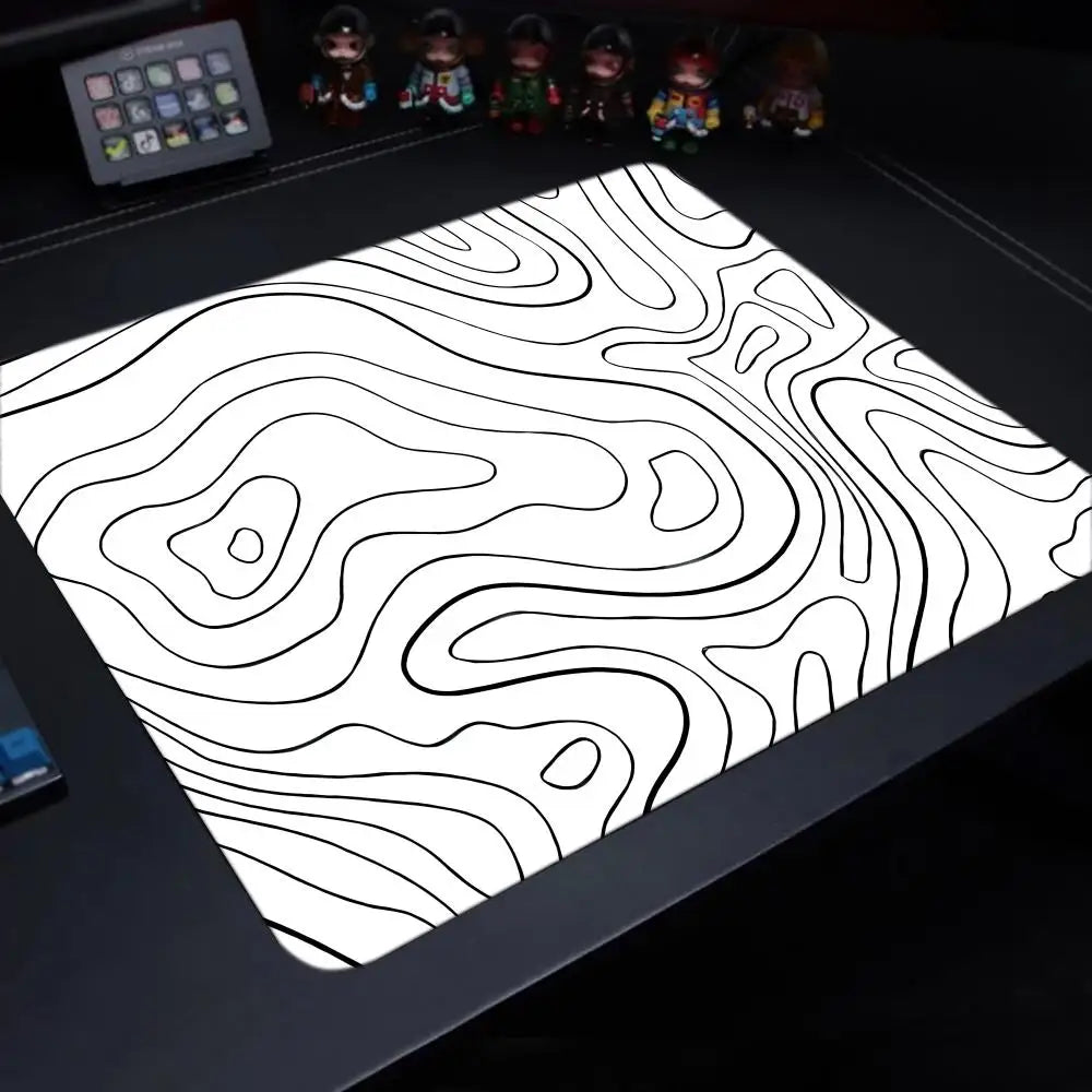 Fluid Mouse Pad 22X18 40X45 Square Computer Accessories Office Game Table Mats Rubber Anti-slip Mousepads Small Decor Desk Pads