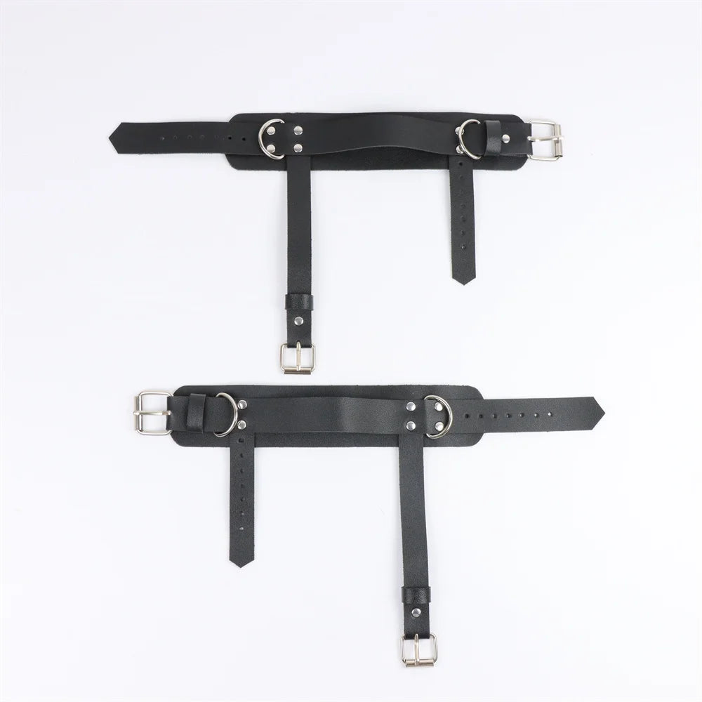 Ankle Belt Black Ankle Safety Belt Chain and Buckle Y2K Punk Style Women's Fashion Accessories Belt
