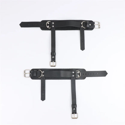 Ankle Belt Black Ankle Safety Belt Chain and Buckle Y2K Punk Style Women's Fashion Accessories Belt