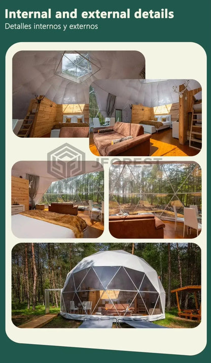 Luxury Glamping Dome For Eco Resort Farm Stay And Airbnb Outdoor Hotel Geodesic Tent With Custom Interior Solution Premium