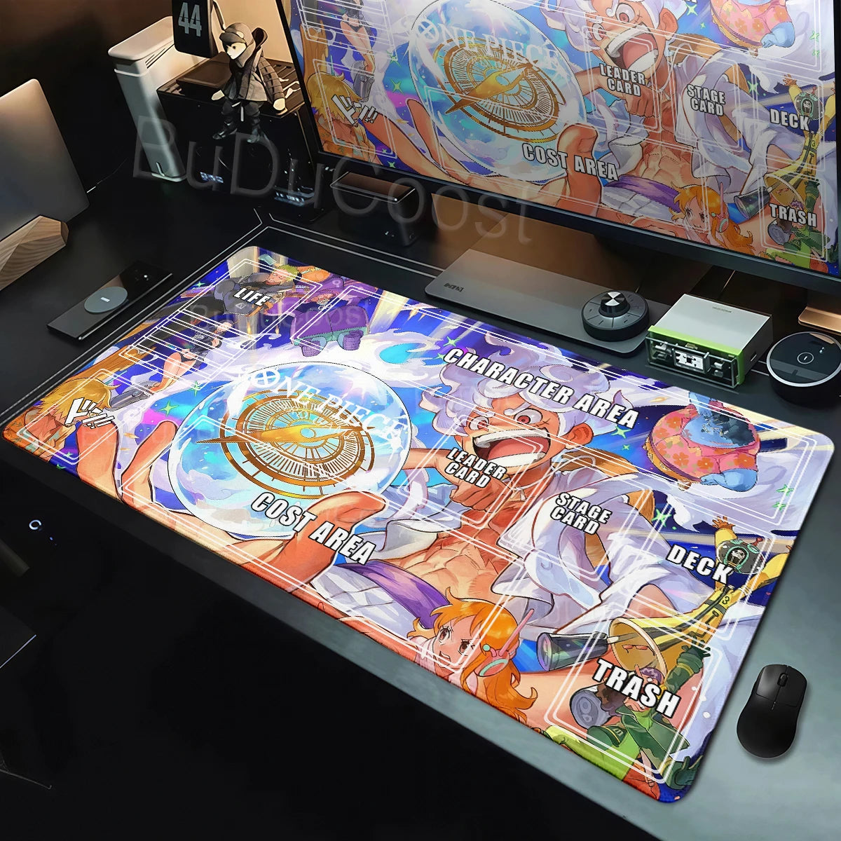 One Piece Zoro Luffy Card Battle Mat Opcg Single Player Board Game Card Battle Cards Pad 60X35cm Playmat PC Extended Mousepad