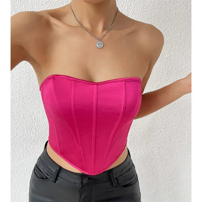 Sexy Summer Cropped Shirt Women Corset Camis Club Shaper Ladies Crop Tops Ropa Blusas Tank Top Woman Clothing Camiseta Mujer
