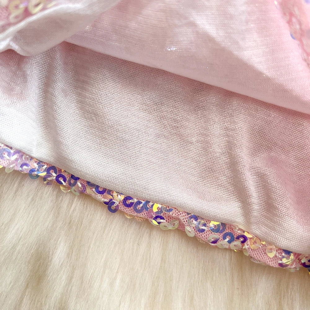 Sexy Sequin Party spaghetti Croset Bustier backless Slim Tanks and Camis Strap Glitter Crop Top Fashion Summer Women Clothes Y2k