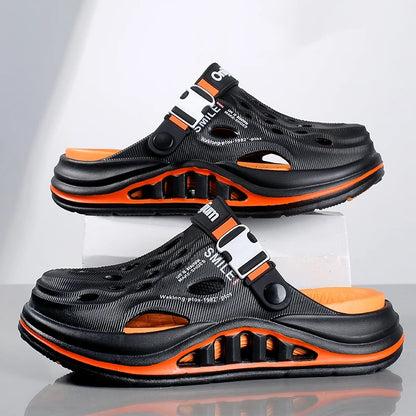 Summer Men's Beach Clogs Outdoor Sandals Comfortable Slippers EVA Slides For Men Casual Garden Shoes Male Women Beach Slippers