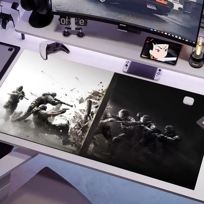GAME Rainbow-six Mouse Pad Multiple Sizes Large Square Computer Office Game Table Mats Rubber Anti-slip Mousepads