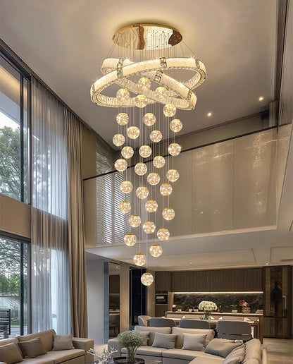 Modern home decor led lights pendant light lamps forstaircase Chandeliers for living room hanging light indoor lighting