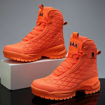 Men's Winter Boots Warm Waterproof Non-Slip Plush Sneakers Shoes - Winter Slippers Male Tenis Boots