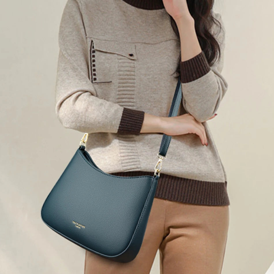 High Quality Underarm Shoulder Bags for Women 2024 Solid Color New Texture Leather Crossbody Bag Luxury Designer Handbags Sac