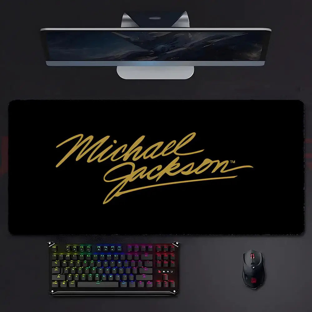Pop Music M-Michael Jackson Mouse Pad Mousepad Large Gaming LockEdge Thickened PC Table Desk Mat