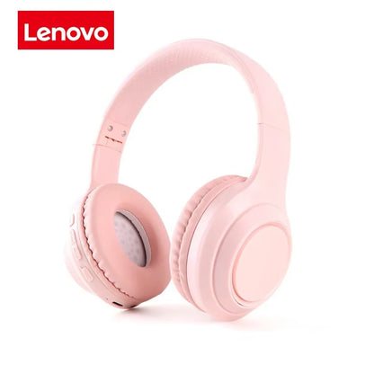 Lenovo Bluetooth 5.3 Earphones Over-ear Foldable Computer Wireless Headphones Gaming Headset 360° Stereo Sound Headset Original