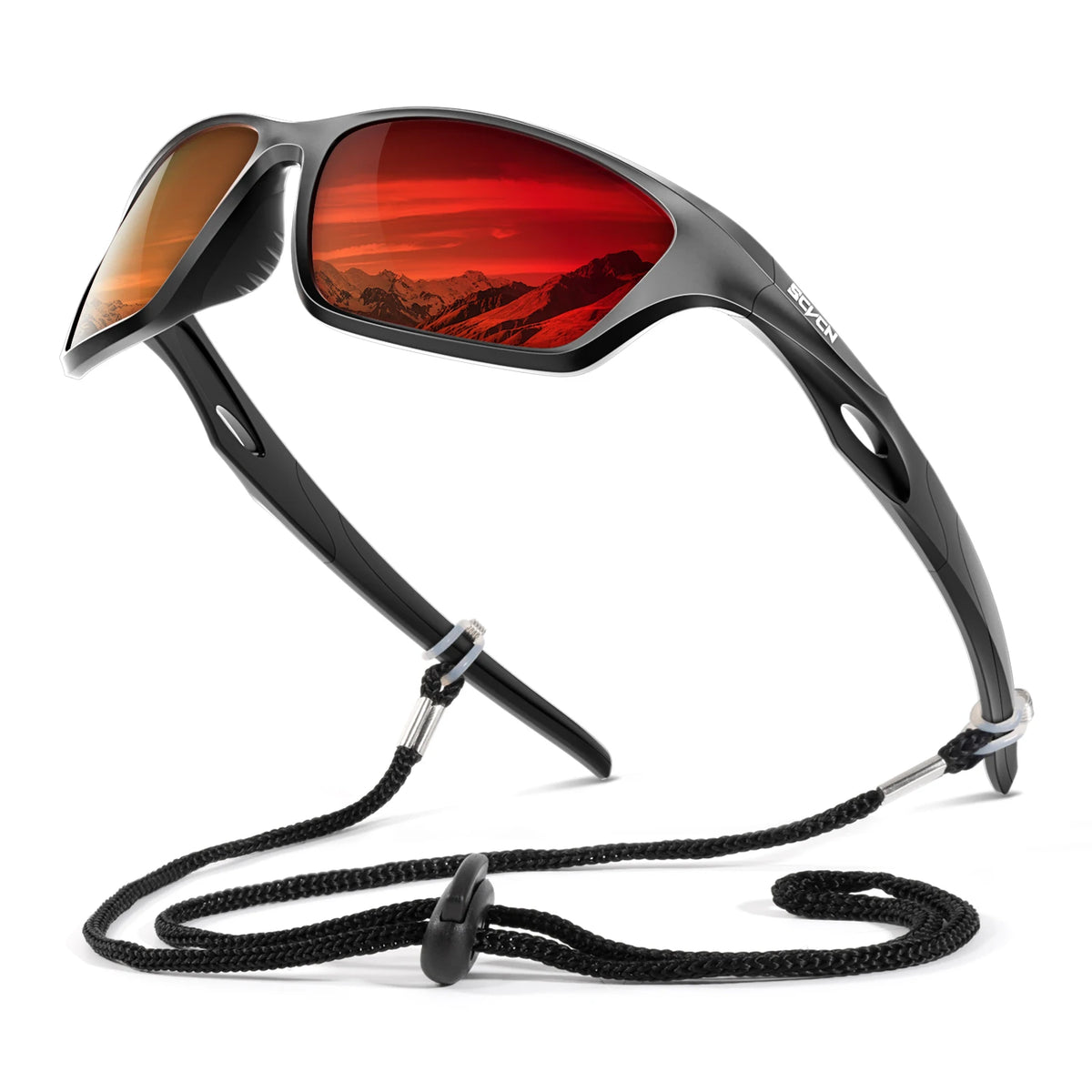 SCVCN Polarized Fishing Sunglasses Sports Sunglasses for Men and Women Cycling Glasses Mountain Bicycle Riding Goggle Bike UV400