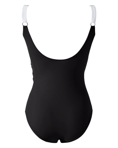 2026 New Sexy V-Neck One Piece Swimsuit For Women Plus Size Swimwear Female Bathing Suits Summer Beach Wear XL Size Swimsuit