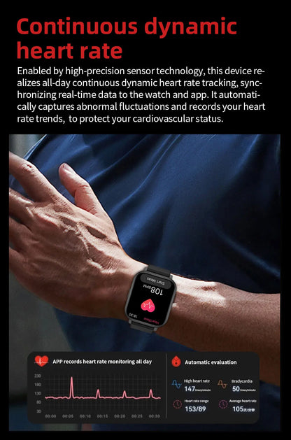 LIGE 2026 New Smart Watch Women Men Bluetooth Talking Blood Oxygen Heart Rate Monitoring Smart Watch For Women Men Holiday Gift