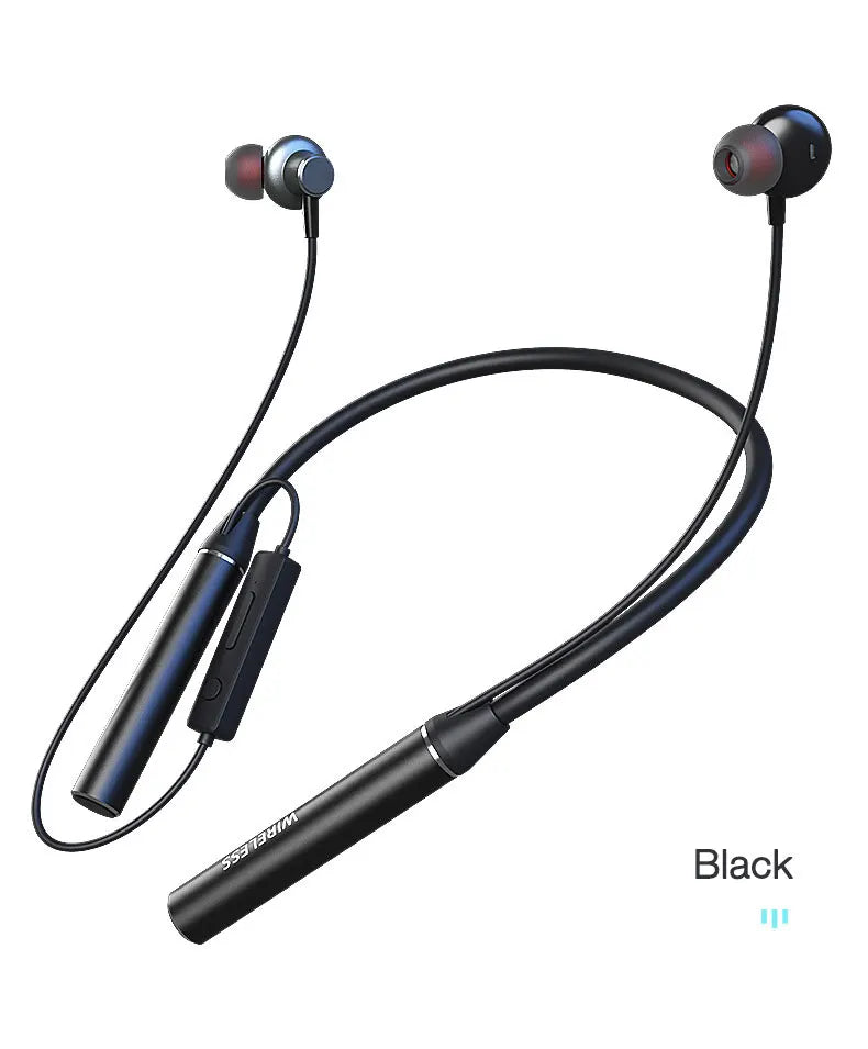 80 Hours Endurance Bass Bluetooth Headset With Microphone Stereo Neckband Headset Sports Headset TF Card