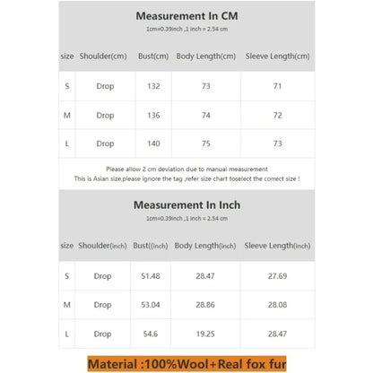 ORTBUY Autumn Winter New Fur Coat  Fox Fur Collar Jacket Female Double-sided Woolen Coat Small Double-sided Cashmere Coat Women