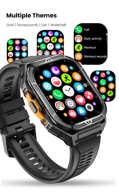 Luxury AMOLED Smartwatch Real GPS 5ATM Waterproof Smart Watch Electronic Clock Sports Wrist Digital Watches for Man Android 2026