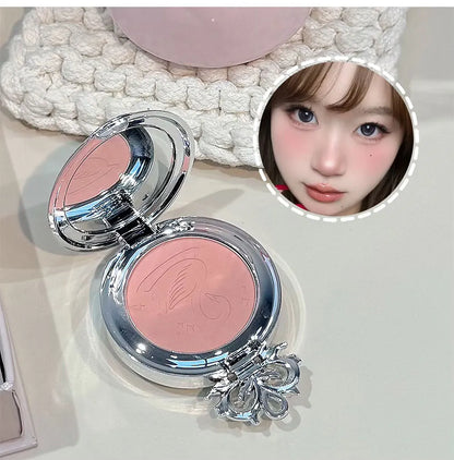 NICEKEY Makeup Kit Include 4 Matte Lipgloss,1 Face Blusher,1 Pressed Powder,1 Eyesshadow Palette,1 Contour Palette With Necklace