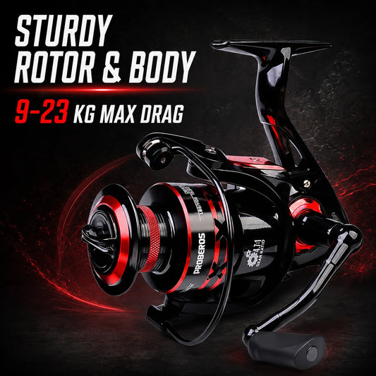 1000-8000 Full Metal Spinning Fishing Reel 4.7:1-5.2:1 23KG Max Drag Long Cast Carp Sea Fishing Wheel Accessories
