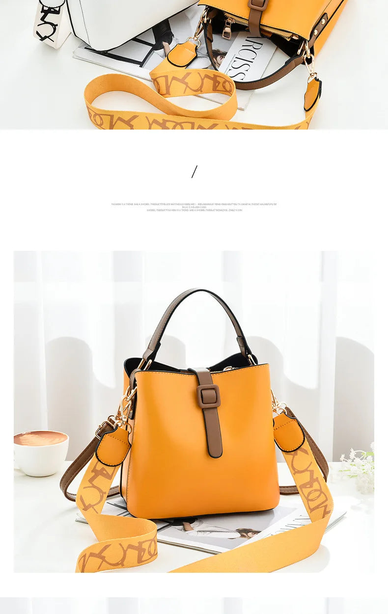 Fashionable Wide Shoulder Strap Women Handbag Classic Retro Small Square Bag Luxury Brand Designer Single Shoulder Crossbody Bag
