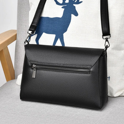 100% Genuine Cowhide 3 layers Shoulder Bag For Women Ladies Designer Soft Crossbody Bags Luxury High Quality Purses Handbags Sac