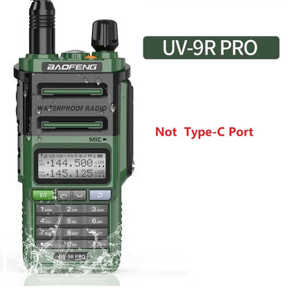Baofeng UV-9R Pro V2 V1 Walkie Talkie IP68 Waterproof Dual Band Type-C Long Range Upgrade Tri-power Ham CB Radio Two Way Radio