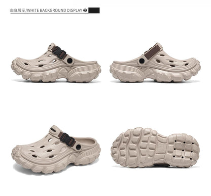 Summer Casual Sandals Men Outdoor Slippers Flat Mens Flip-flop Lightweight Beach Shoes Indoor Home Anti-slip Bathroom Slides